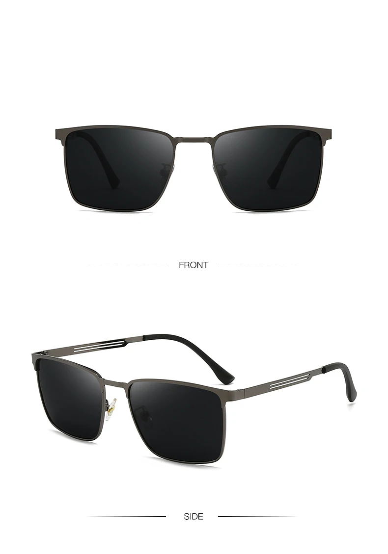 Neue ultraleichte Herren-Sonnenbrille im Business-Stil mit rechteckigen Rahmen, modisch für Outdoor-Fahren und Sonnenschutz 5150 – Detail 12