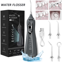 Portable Smart Electric Oral Irrigator Water Flosser 4 Jets 5 Modes IPX7 Rechargeable Dental Water Jet Irrigator Dental Teeth