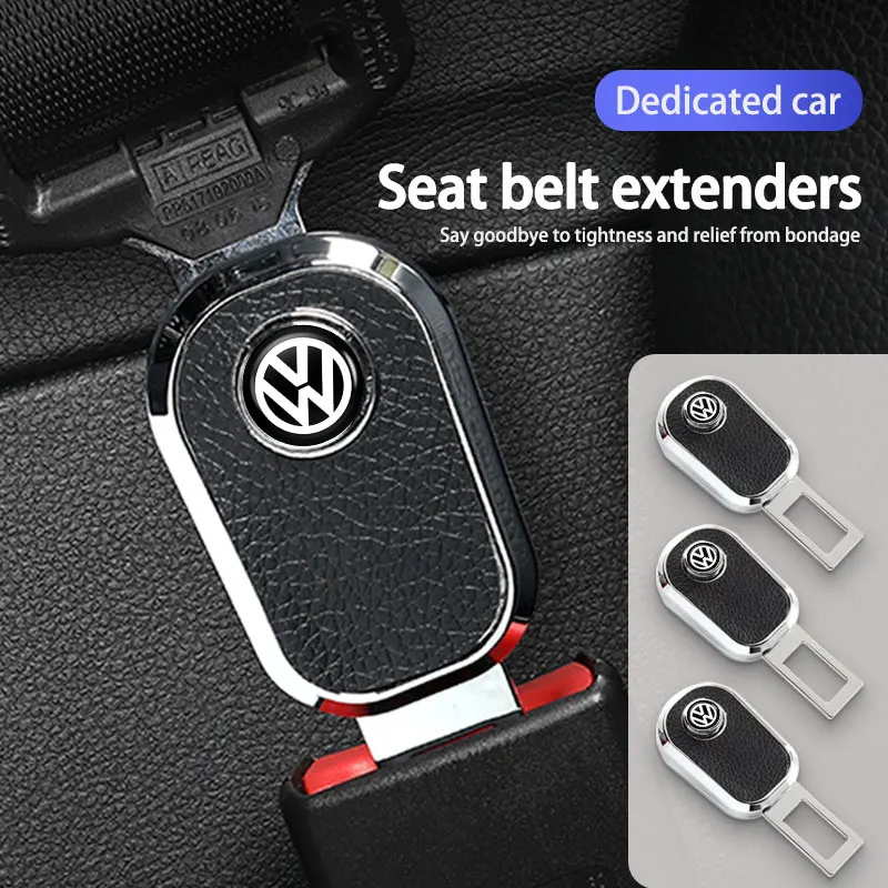 Car Seat Adjustable Extension Clip Safety Belt Buckle For Volkswagen VW Scirocco Jetta Beetle Golf 4 5 6 Passat Polo B5