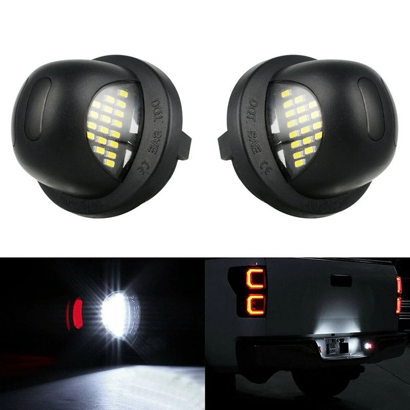 اكسسوارات السيارات لوحة ترخيص مزهرية مضيئة مزودة بقاعدة LED مصباح لعلامة فورد F150 F250 F350 1999-2016