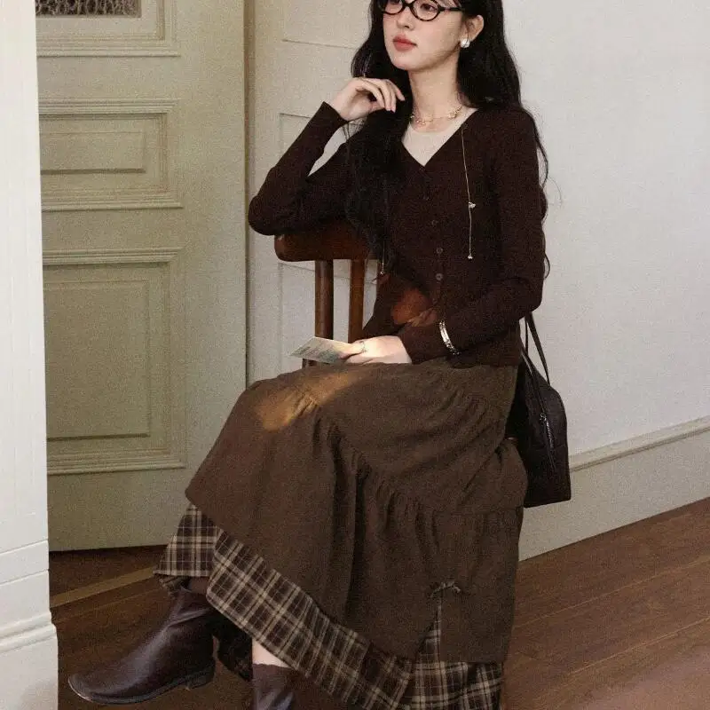 حار فتاة الربط تنورة الأميرة موضة عادية مثير تنورة طويلة تنوعا ربيع الخريف الملابس ارتداء خارج الفتاة هدية جديد