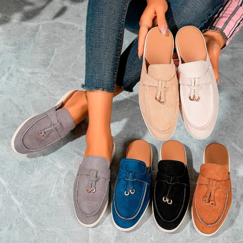 

2025 New Women's Sneakers Flat Casual Shoes Slip on Ladies Loafers Plus Size 42 Vulcanized Shoes Walking Sneaker Women Slippers