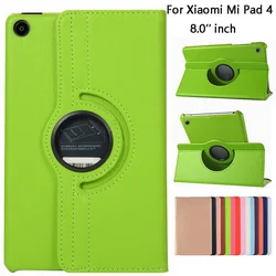 360 Degree Rotating Tablet Cover For Xiaomi MiPad 4 Mi Pad 4 Case Smart Flip Stand PU Case for Xiaomi MiPad 4 360 Stand Case 8''