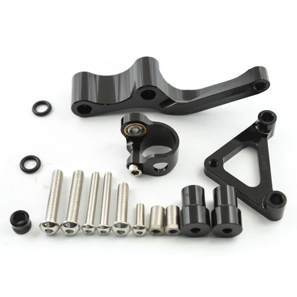 For Ducati Monster 696 CNC Aluminum Steering Stabilizer Bracket Mounting Kit Accessories