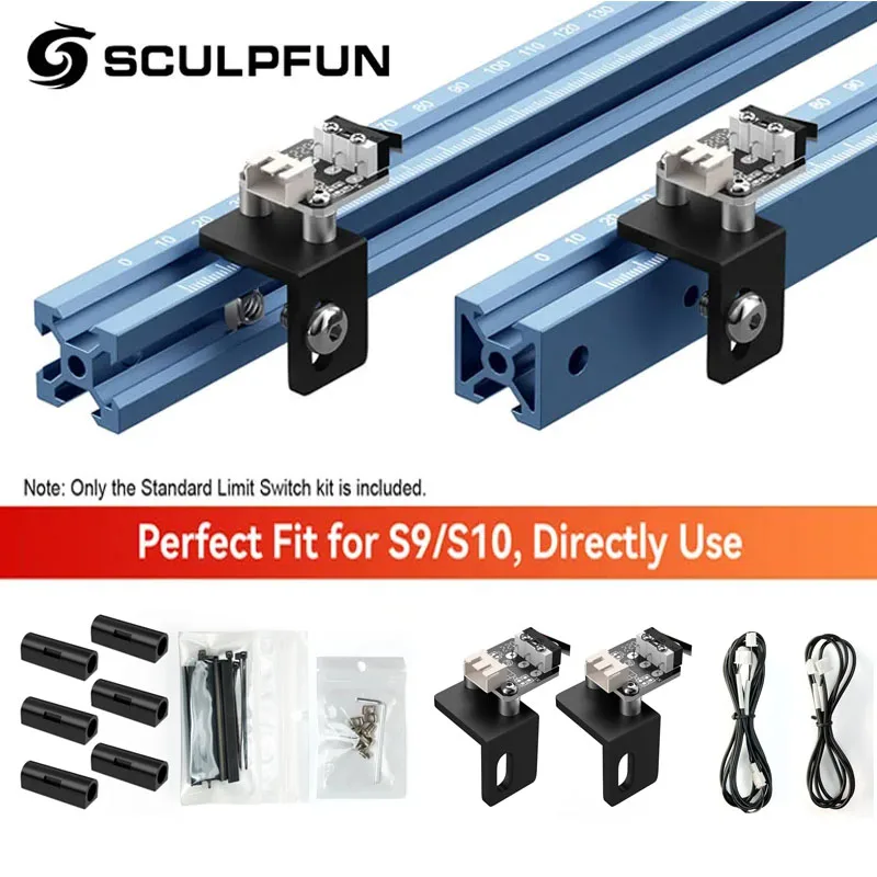 SCULPFUN Standard Limit Switch for S9 / S10 Laser Engraver Open Homing Positioning Function For 45° V-Slot Aluminum Beams