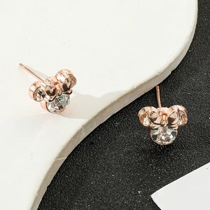 여자를위한 디즈니 만화 미키 마우스 이어링 10 최고의 판매 Donald Duck Earrings -№2