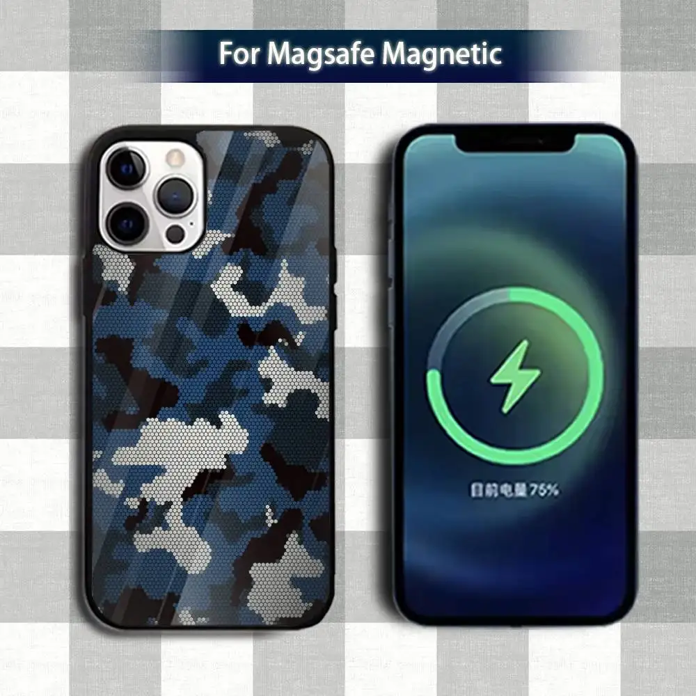 Fashion COOL CamouflageS Phone Case For iPhone 13,12,15,17,11,16,14,Pro,Max,Plus,Mini,Magsafe,Magnetic Wireless Charging Case