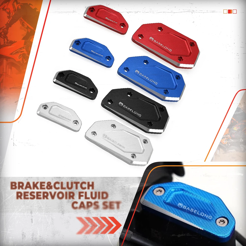 

Motorcycle Front Brake&Clutch Reservoir Fluid Caps Set FOR BMW R1300GS Adventure/Trophy/TE 2023 2024 2025 R 1300 GS ADV GS1300