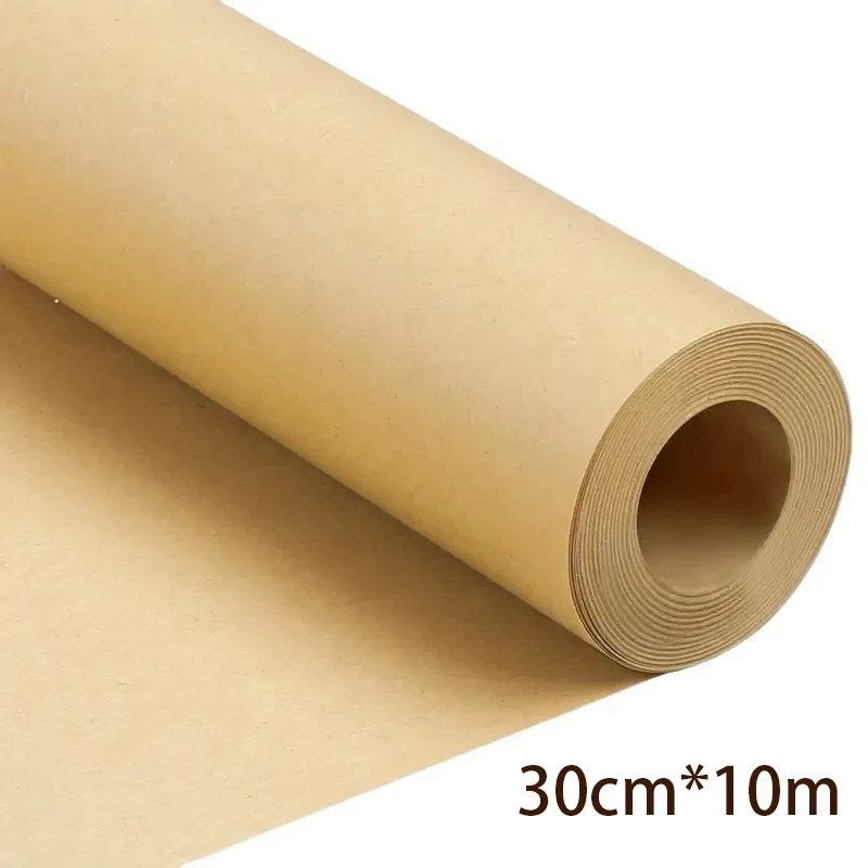 Kraft Paper Roll for Gift Wrapping Moving Packing Brown Paper Roll for Painting DIY Flowers And Gifts Environmental Paper