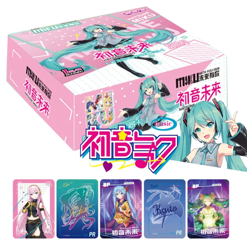 Original Hatsune Miku Card For Children Cute Virtual Idol Singer Exquisite Rare Booster Game Collection Card Toys For Family