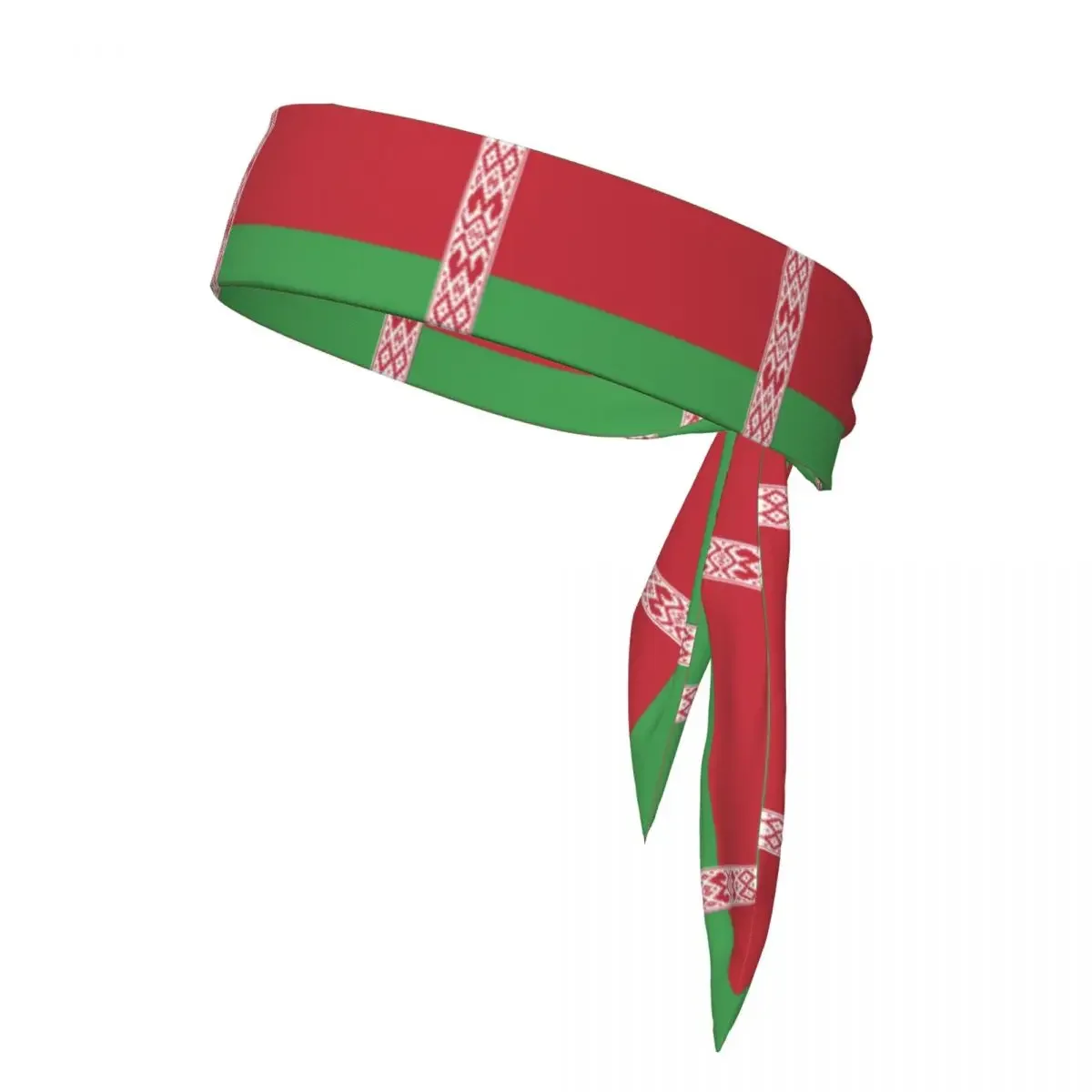 

Belarus Flag Head Tie Sports Headband Athlete Sweatbands Head Wrap For Working Out Running Yoga