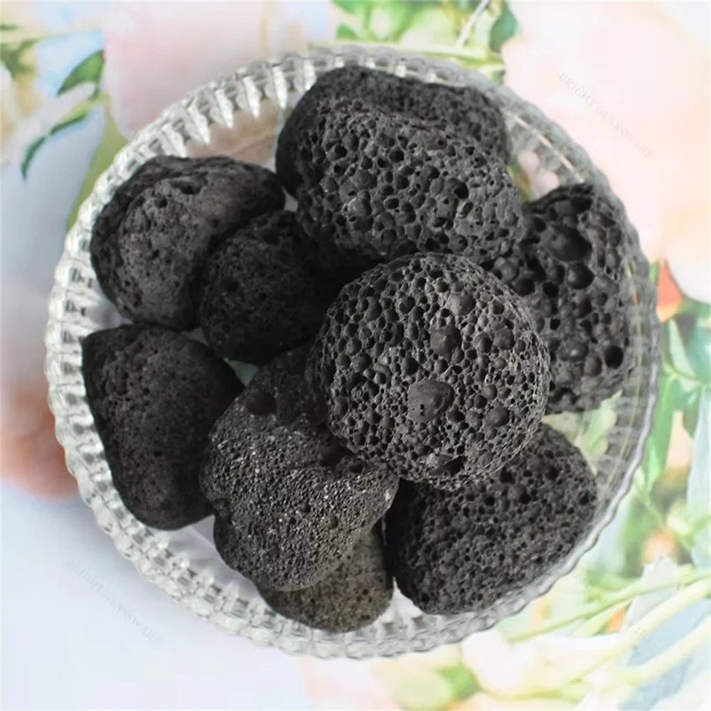 Natural Porous Black Volcanic Stone Lava Rock raw For aquarium decoration  and  Aromatherapy Essential Oil Diffuser