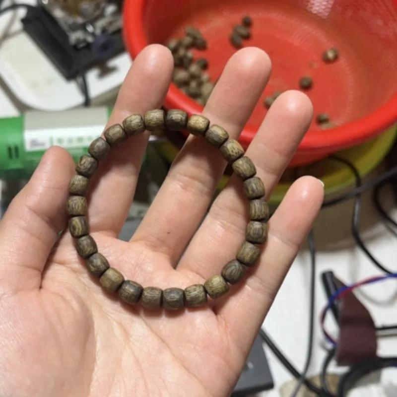 High Quality Natural Real Wooden Bulge Beads Bracelet Boys Bracelet Ancient Beads Bracelet