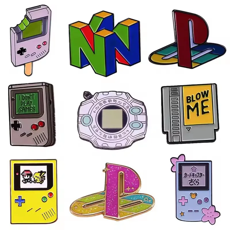 

Japan Street Game Shiny Hard Enamel Pins Cartoon Brooch Arcade Games Logo Metal Brooch Badge Fashion Jewellery Accessory Gifts