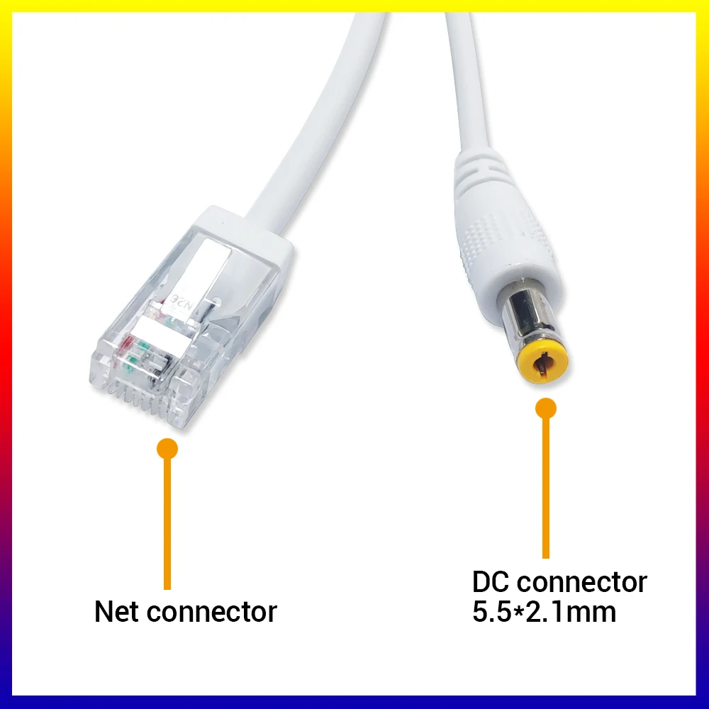 POE Spliter 48V to 12V Waterprrof Video And Power Adapter Cable Supply Module Injector Extender for IP Camera Splitter Net AP