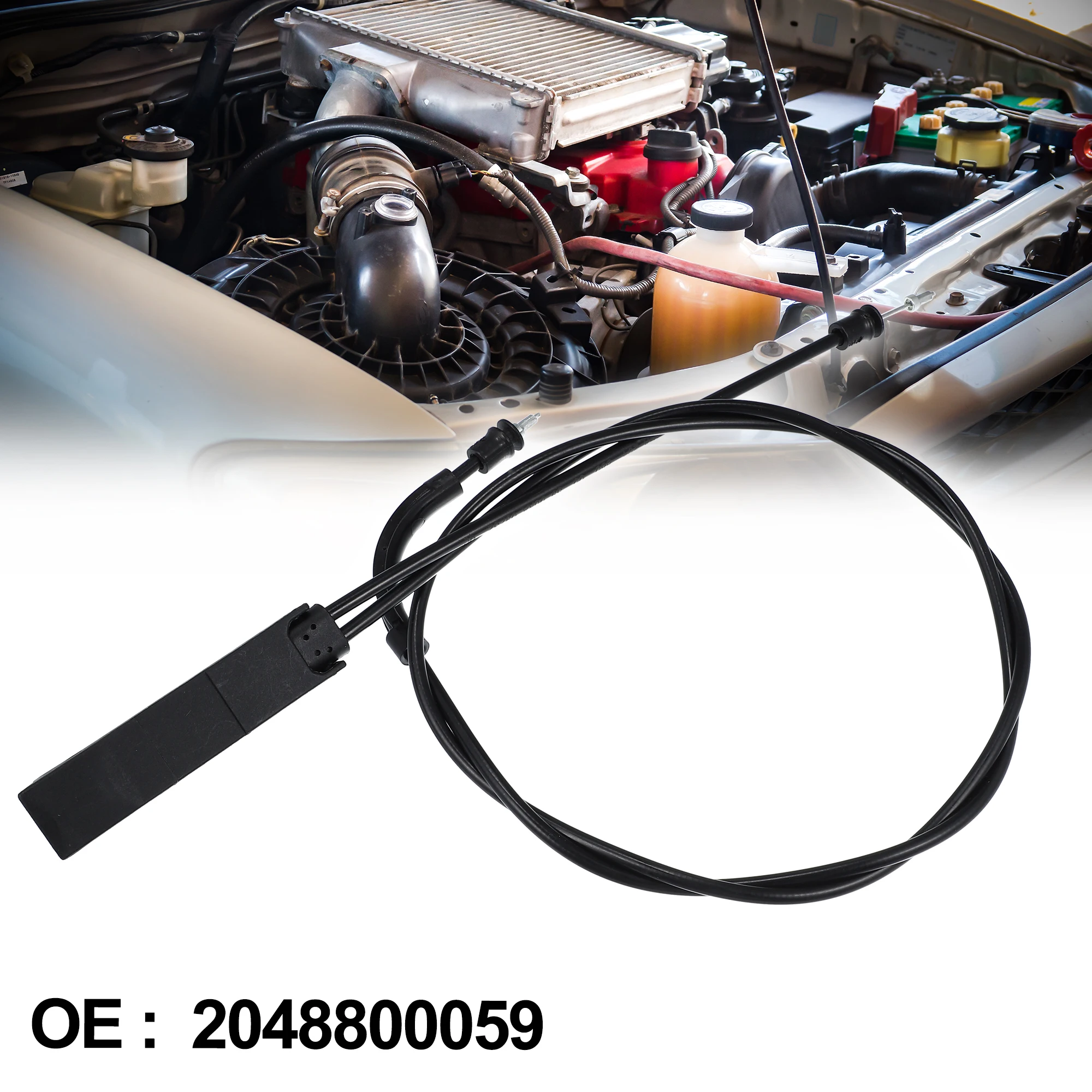 UXCELL 2048800059 Hood Bonnet Release Cable for Mercedes-Benz C300 C350 C63  W204