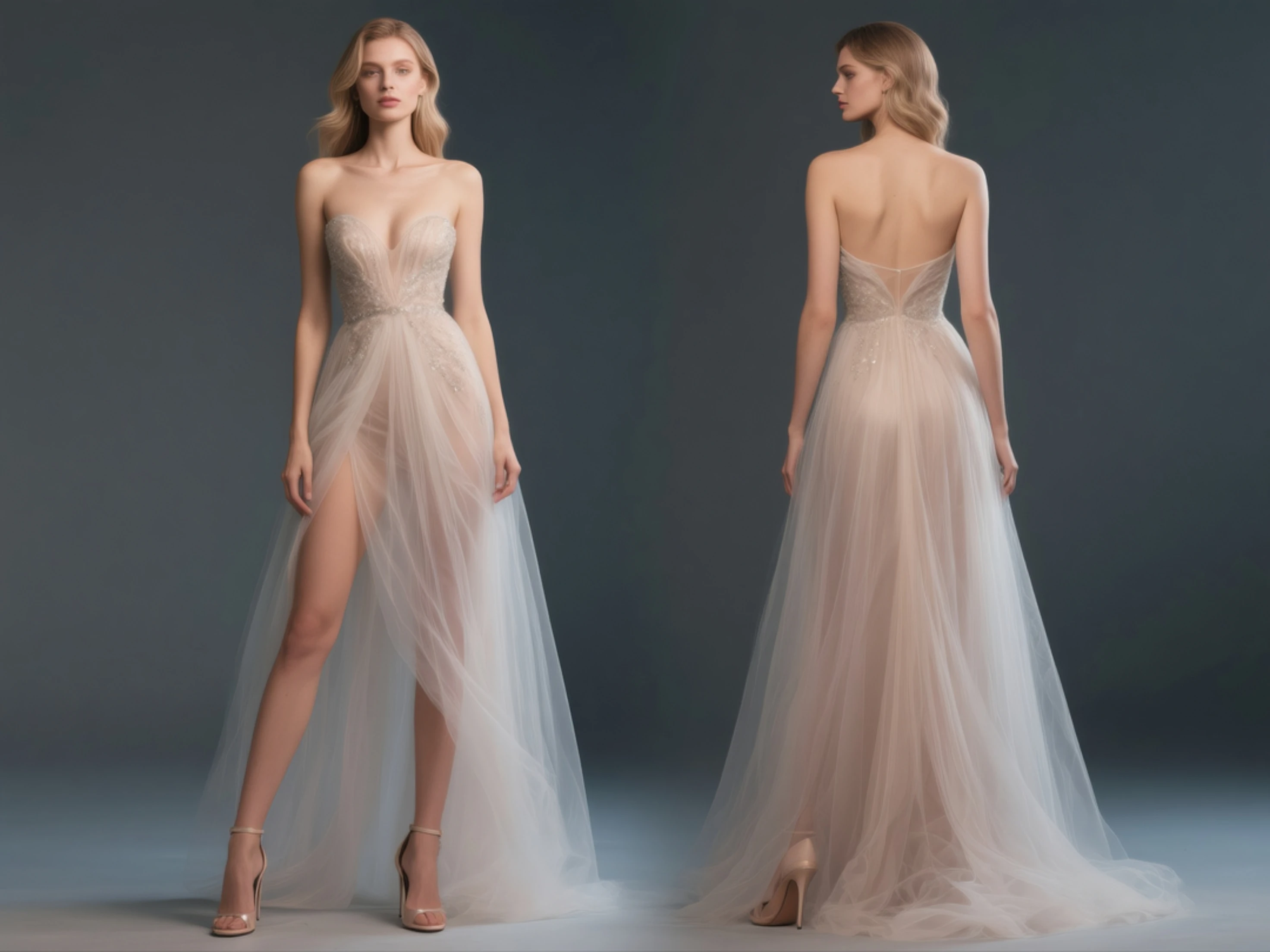 Sexy A-Line Sweetheart Tulle Champagne Evening Dress Sweet  Sleeveless Sequin High Split Long Party Gown 2025 Free Customized