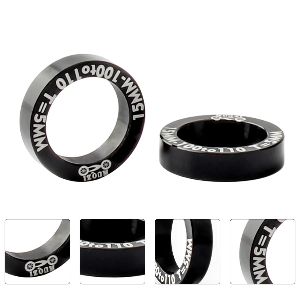 2 Pcs Hub Conversion Spacer Compact Gasket Screws Bike Spacers Washer Supplies for Aluminum Alloy Brake