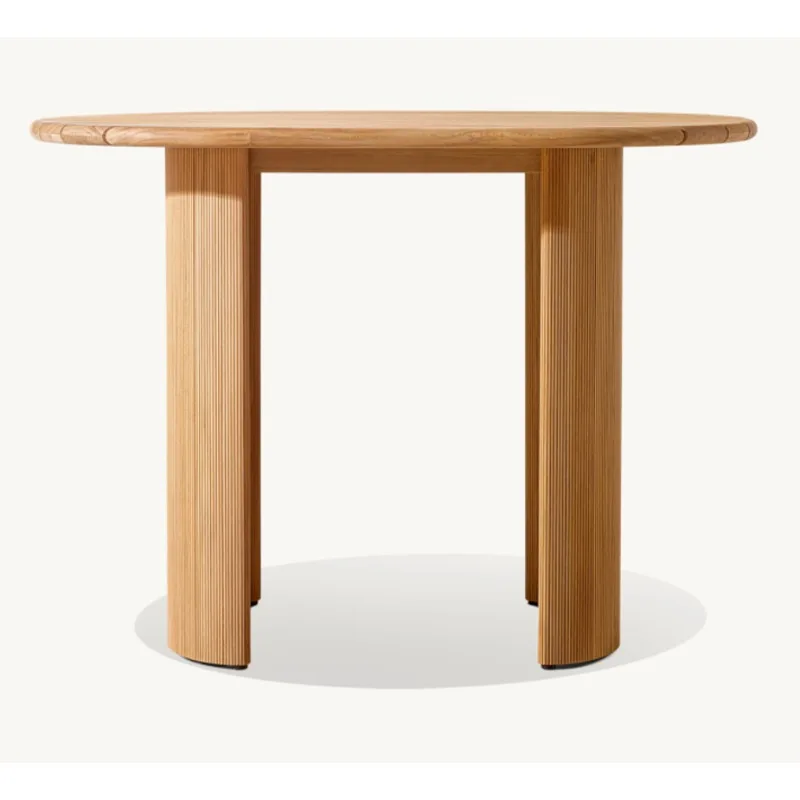 2026 Modern Eco-friendly UV Resistant Waterproof Weather Resistant Outdoor Teak Bar & Counter Table for Hotel Courtyard & Park