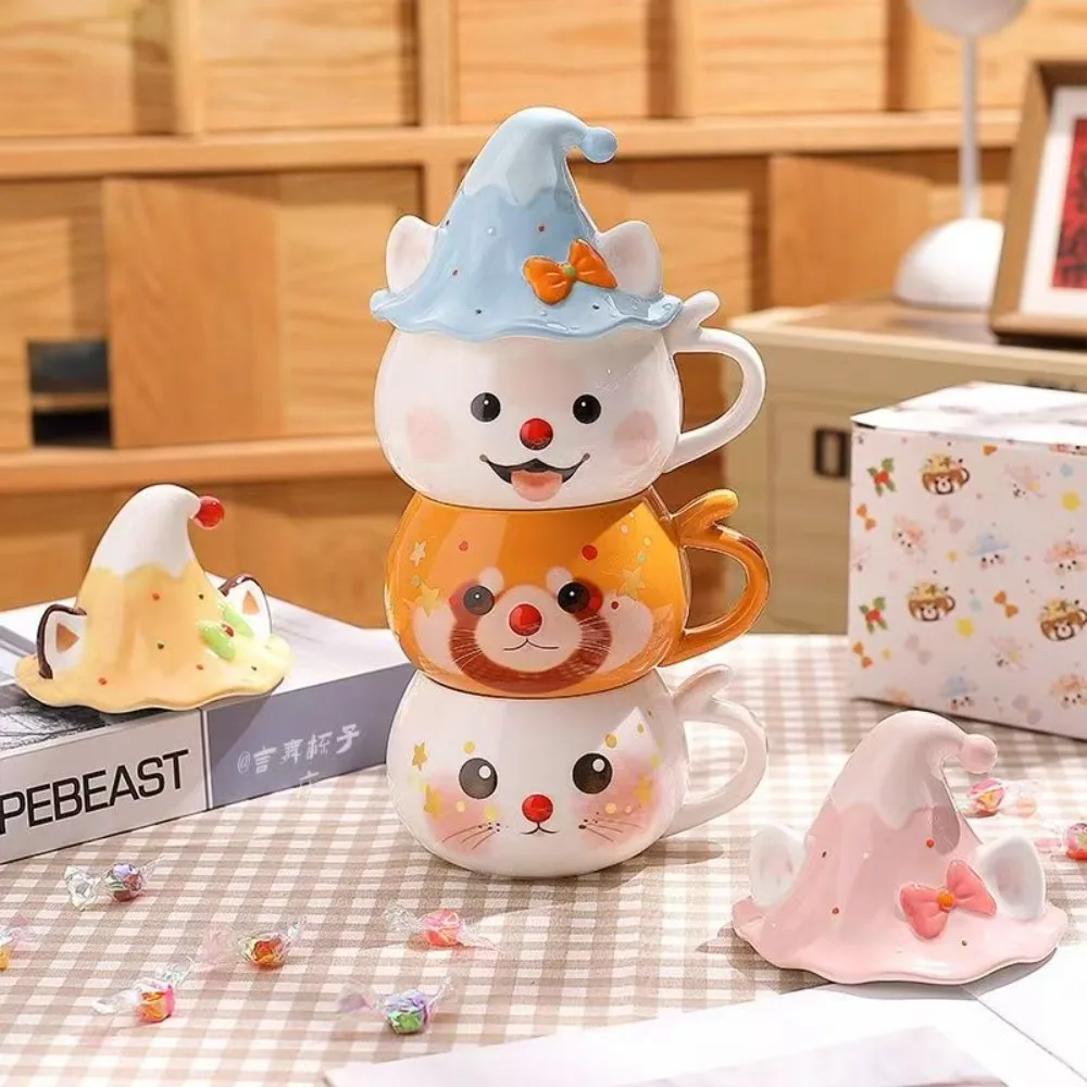 

Cute Magic Cat Ceramic Mugs, Girls Birthday Gifts, Exquisite and Practical Gift Drinkware Halloween Christmas Gifts