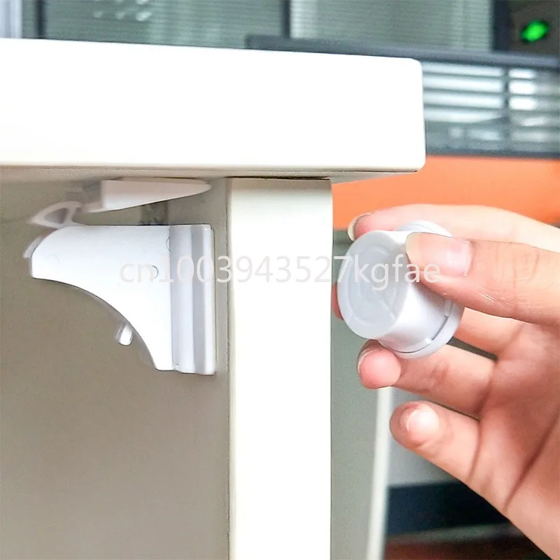 Protective Magnetic Safety Lock Invisible Child Baby Anti-pinch Hand Drawer Cabinet Latch Magnetic Lock Cabinet Door Lock