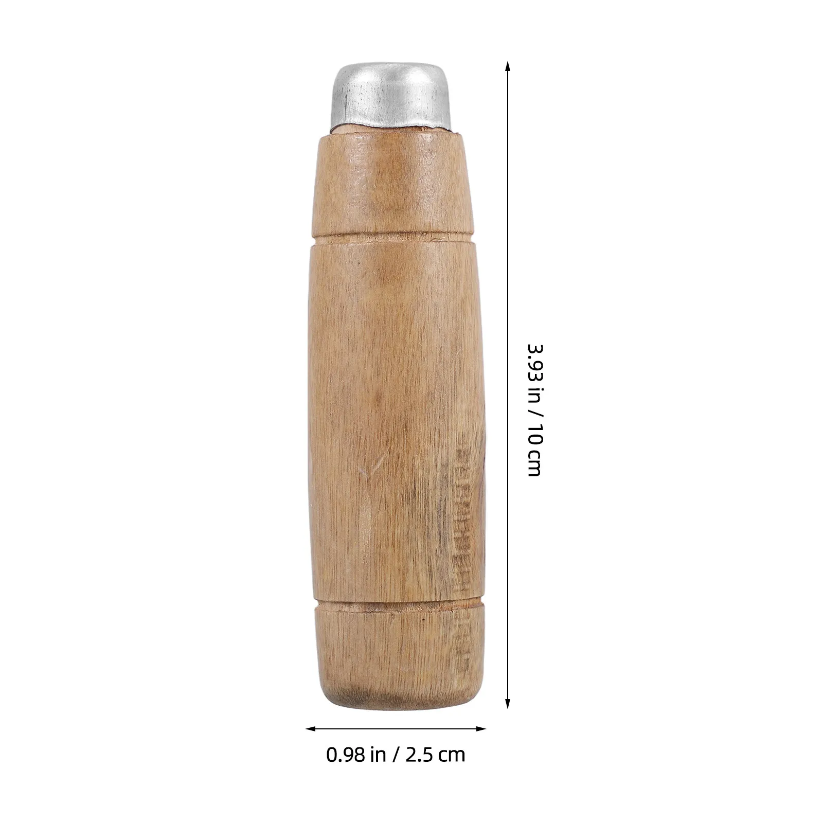 Wooden Knife Handle Replacement Solid Wood File Handle Metal Collars Kitchen Cutter Repair Tool Grip Ergonomic Sturdy