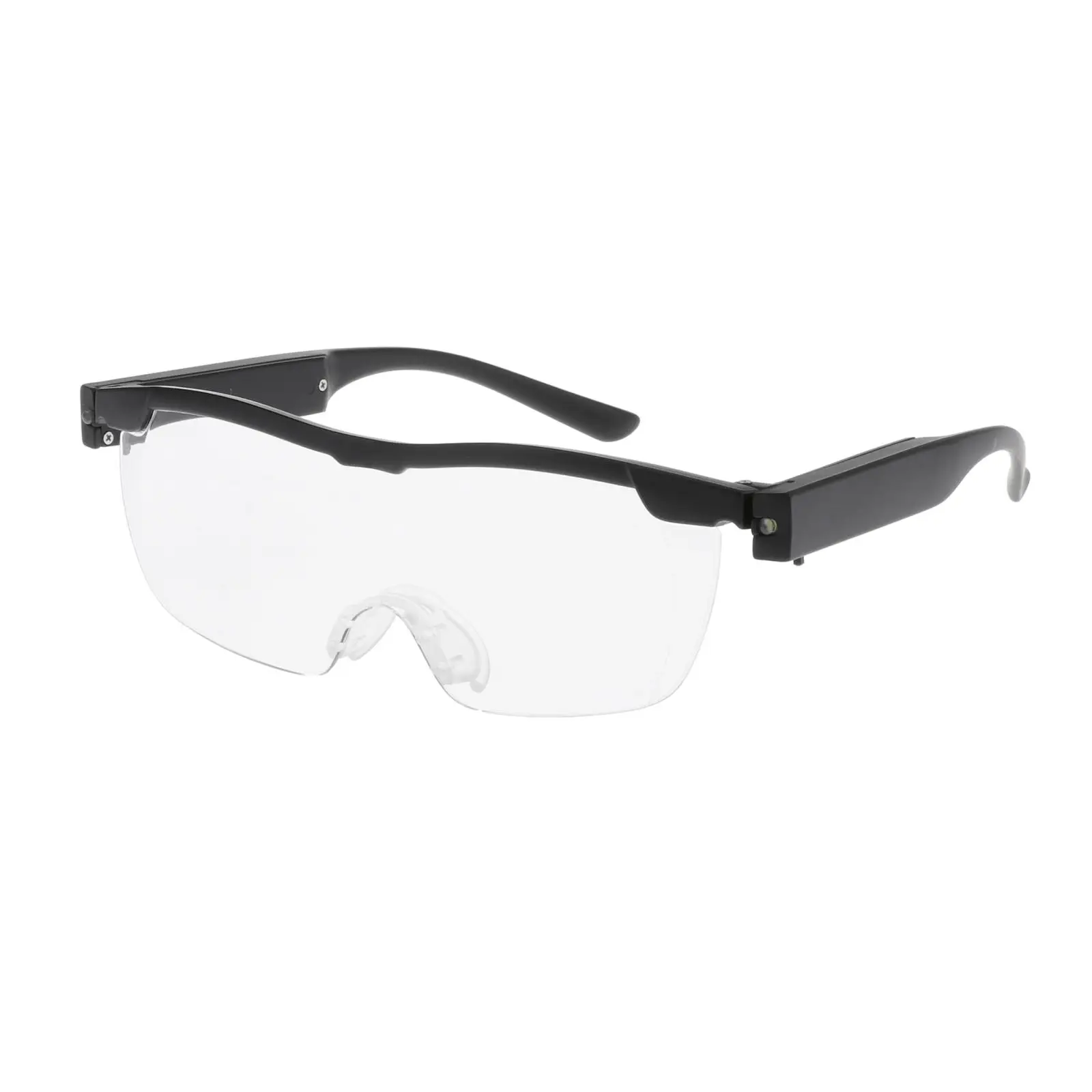 LED Lighted Magnifier Reading Glasses for Men with Clear Frame Anti-blue Light Nighttime Vision Readers