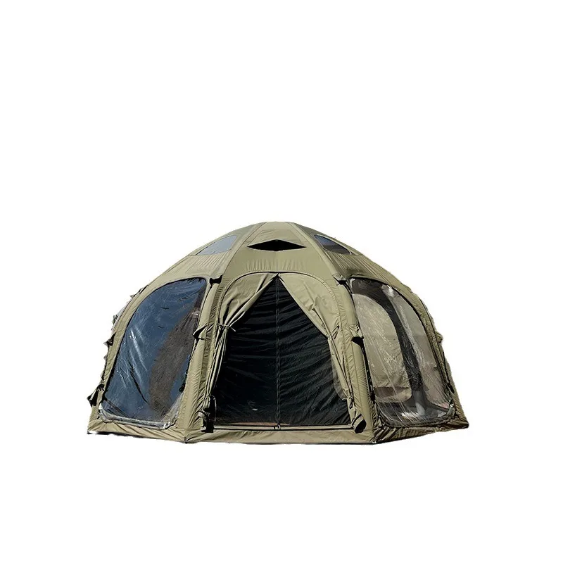 

Inflatable tent ball outdoor camping camping car tail tent army green wind free to set up star tent