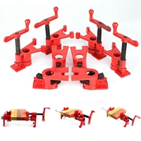 Wood Clamp 4 Set 26.5mm Quick Release Heavy Duty Wide Base Iron Wood Metal Clamp Set Woodworking Workbench Woodworking Bench