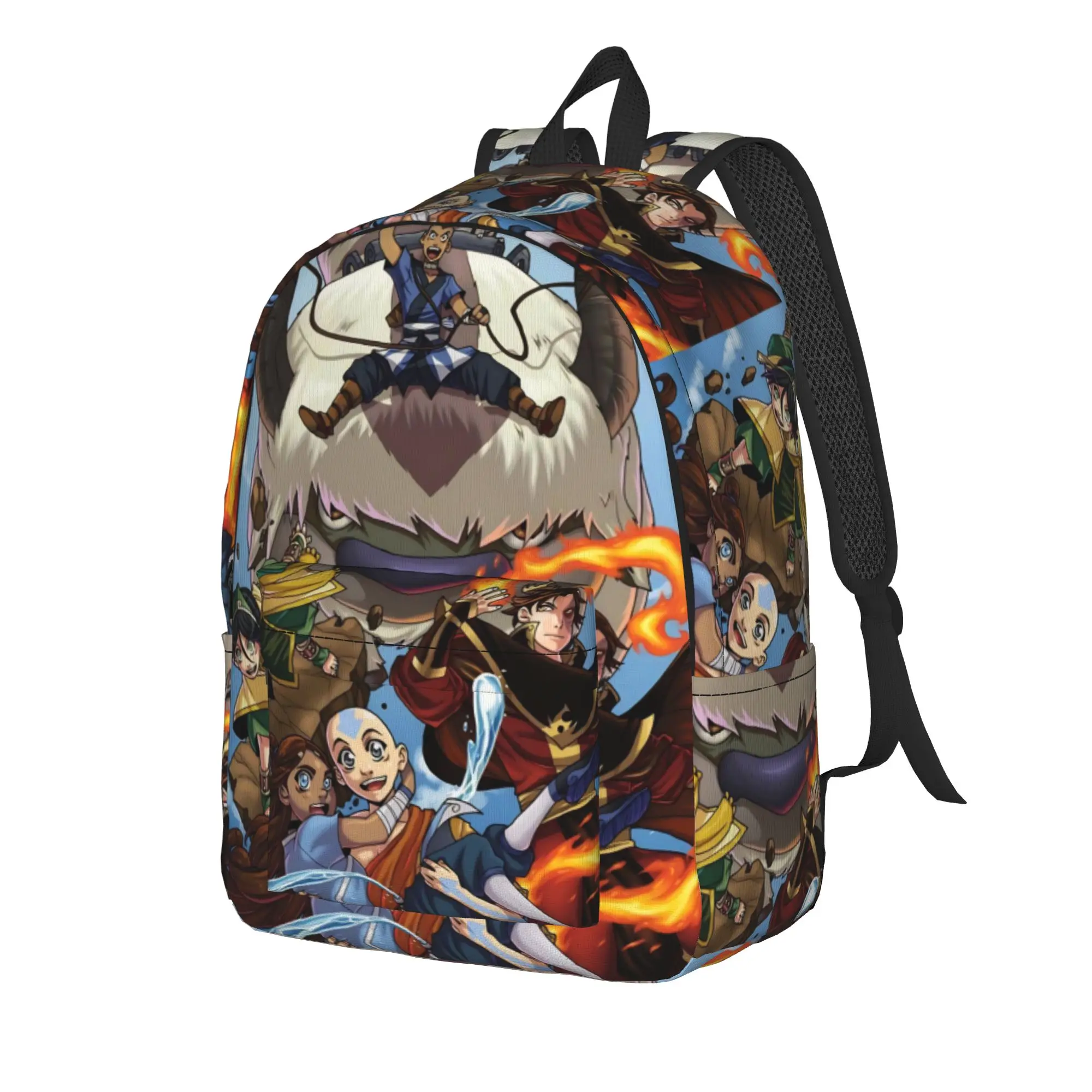 Zuko Aang Toph Katara Backpack for Men Women Cool High School Daypack Avatars Airbende Anime Laptop Computer Shoulder Bag Sports
