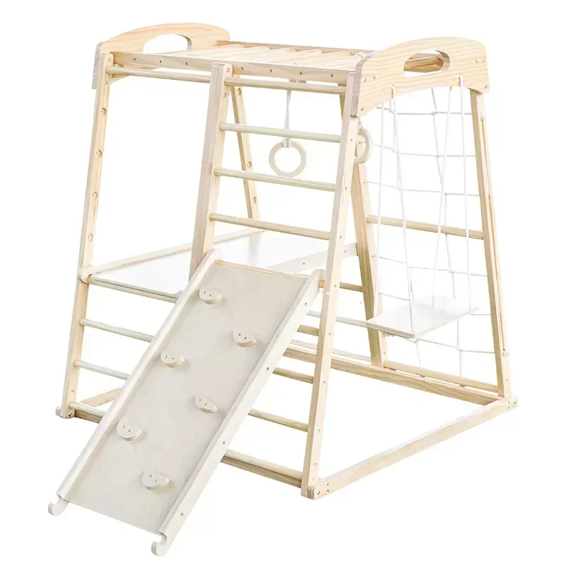 

Wooden Climbing Frame Playground Outdoor Games For Kids Indoor Playground Equipment