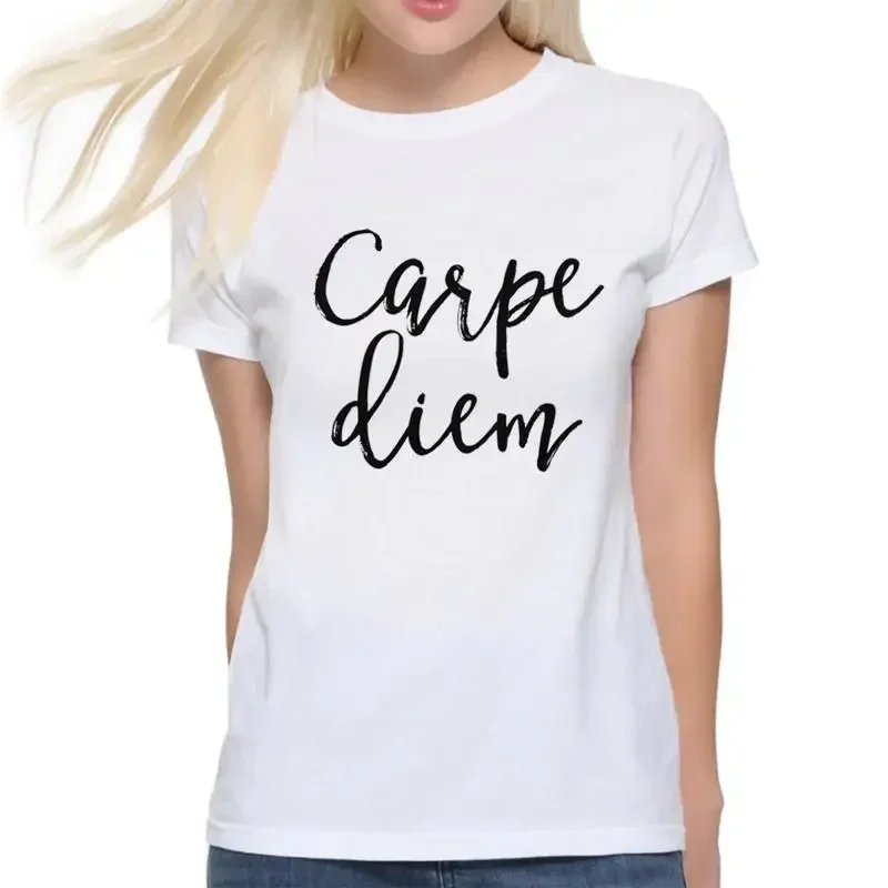 Carpe Diem T Shirt  Sizes 100 Cotton blc 124