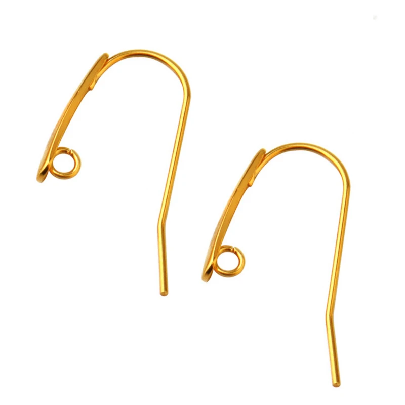 REGELIN Vintage Stainless Steel Earrings Wires Hook For Women 10pcs/lot earring for DIY Jewelry Accessories 12*24mm Wholesale