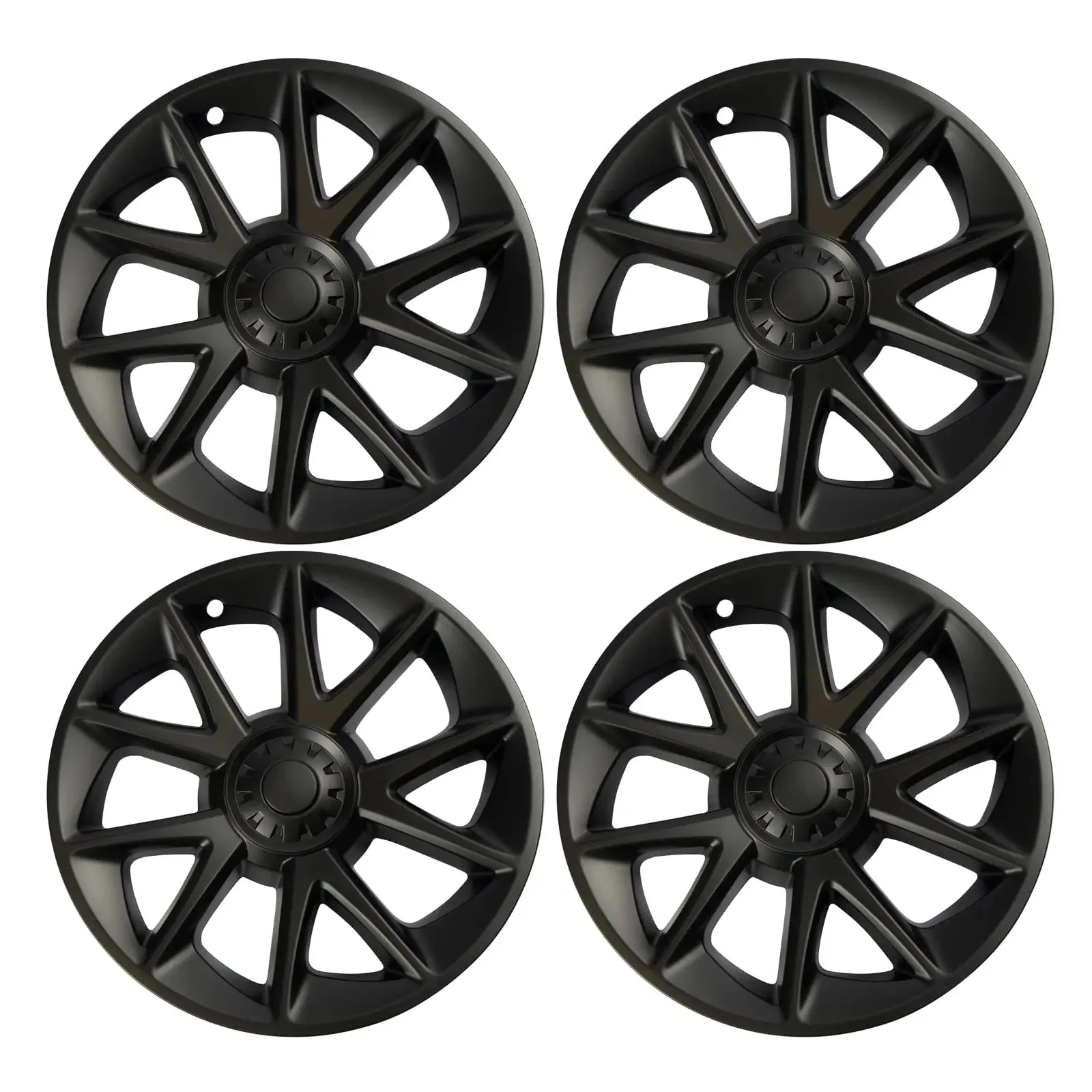 Wheel Covers Compatible With Tesla Model 3 Highland Hub Cap Replacement 18 Inch Protector Cover Kit 4PCS Matte Black