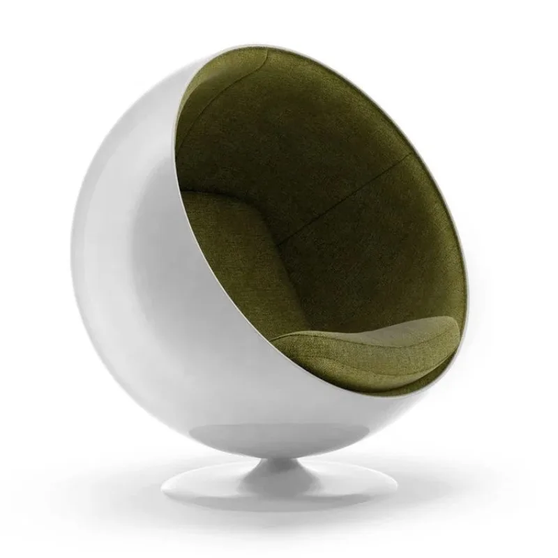 Modern customized living room furniture leisure swivel chair with cushion ball