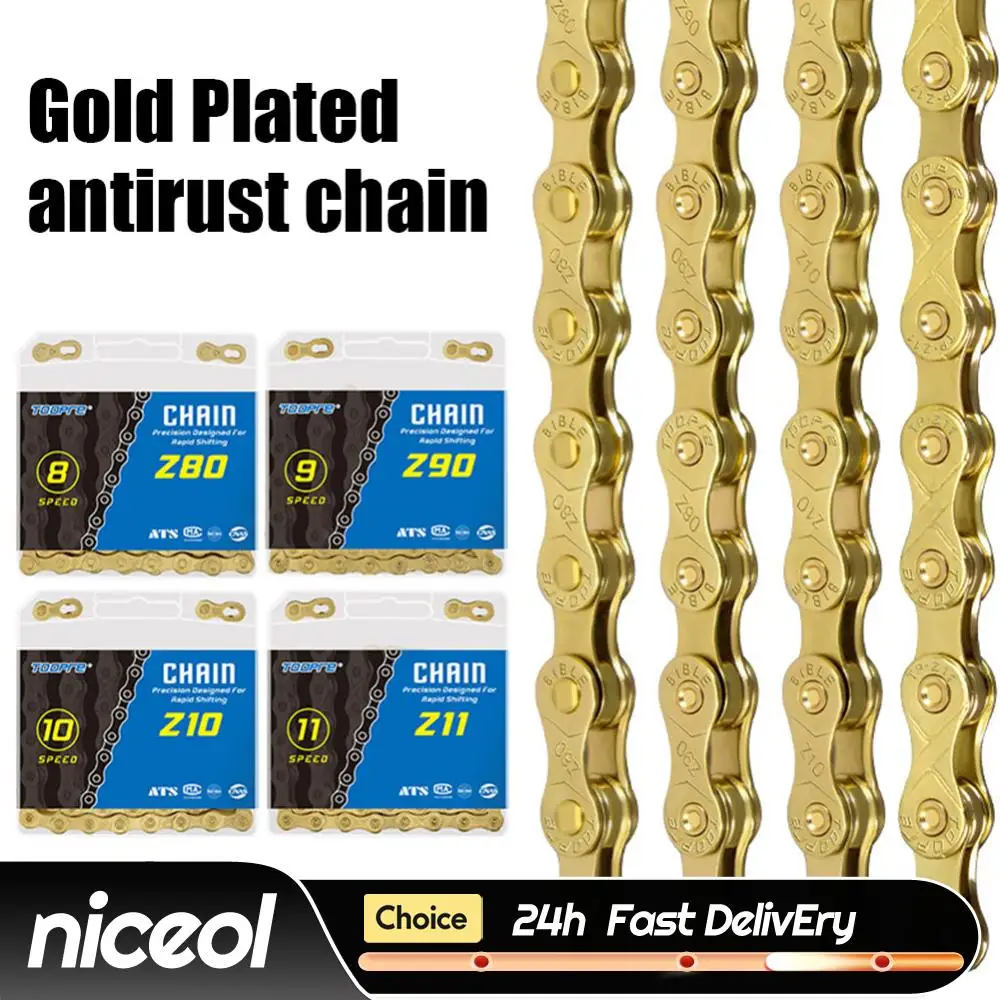 

8/9/10/11 Speed Bicycle Chain Wear-resistant Variable Speed Mountain MTB Road Bike Anti-rust Chains Cycling Accessories