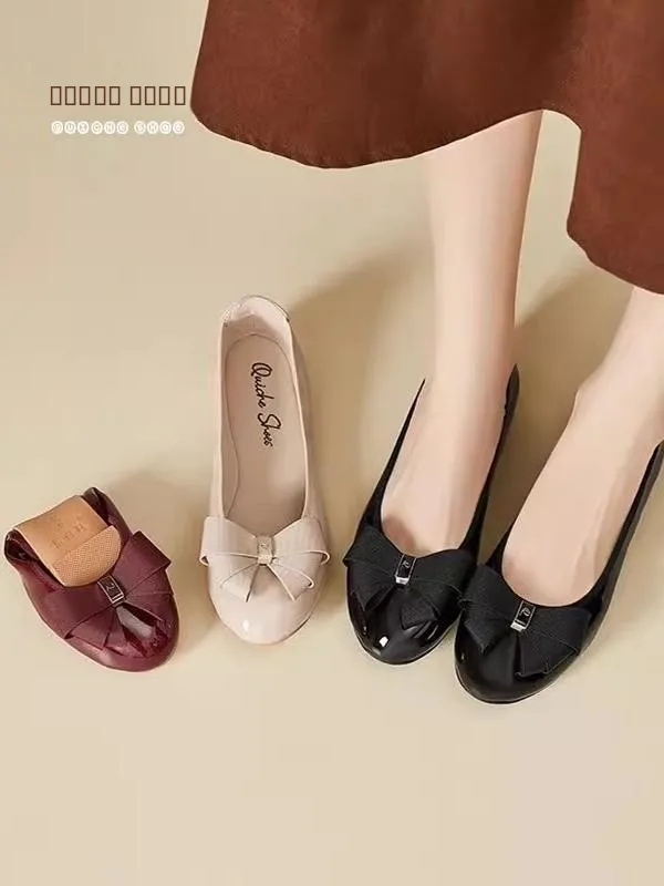 

Ele round Toe Flat oes Comfortable Mary Janes Driving Commuting Women's Faion Single oes Soft Bot Breathable