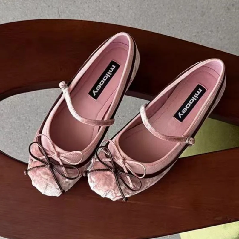 Modische/Sexy Trendige Le Fu Schuhe Frühling und Herbst Neue Runde Zehenpartie Flacher Boden Bequeme Lässige Einzelschuhe für Damen – Detail 8