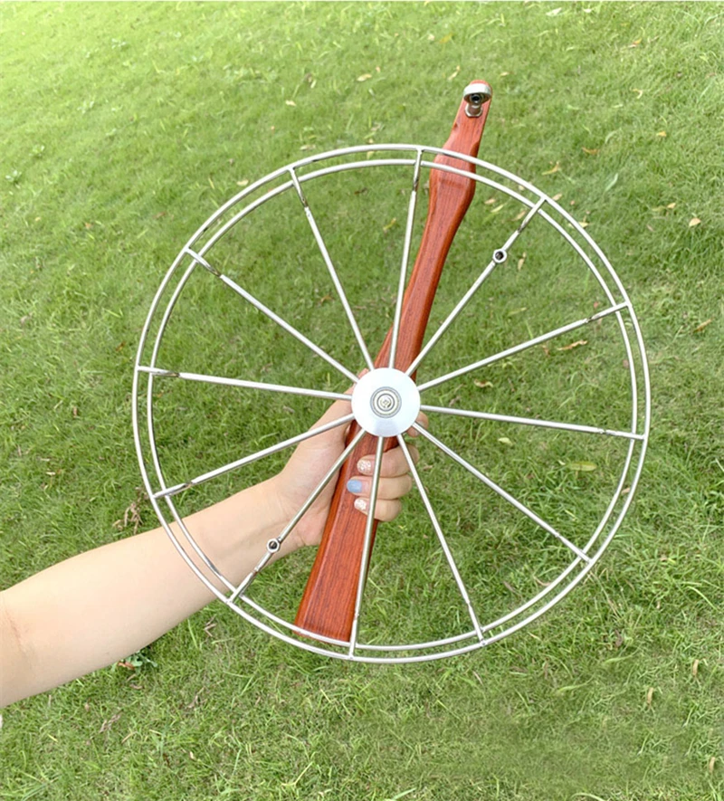 free shipping 36cm large kite reel for adults kite wheel string stainess steel professional paragliding spinning top with rope