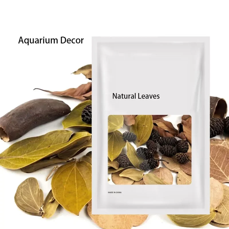 About 50pcs Natural Leaf Aquarium Filter Terminalia Catappa Foetida Leaves Island Almond Leaf Fish Cleaning Treatment