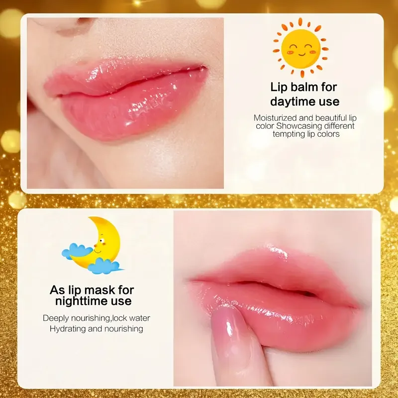 3 stks Natuur Geïnspireerd Kleur Veranderende Bloem Jelly Lippenstift Set-Hydraterende, langdurige, temperatuurgevoelige Balsem Lipgloss Set