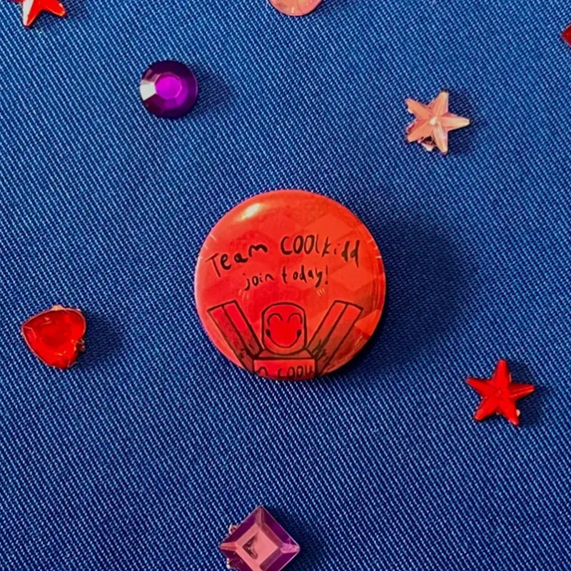 Team c00lkidd pin badges/buttons.R-oblox Forsaken! Cute cartoon game Character badge