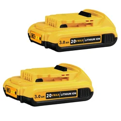 2 opakowanie 20V 3000mAh DCB203 bateria zastępcza litowy dla Dewalt Max DCB200 DCB205 DCB206 DCB184 DCB201 18 narzędzia moc woltów