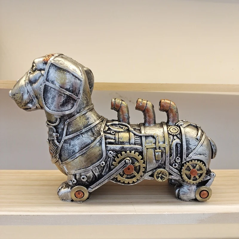 

Mechanical Punk Animals Statue Industrial Design Steampunk Resin Crafts Decor