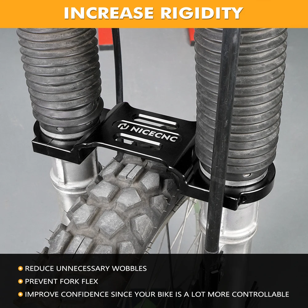 

NICECNC For Honda XR650L XR 650L 650 L 1993-2025 2024 2023 2022 Motorcycle Fork Brace Fork Stabilizer Bracket Aluminum 2021 2019