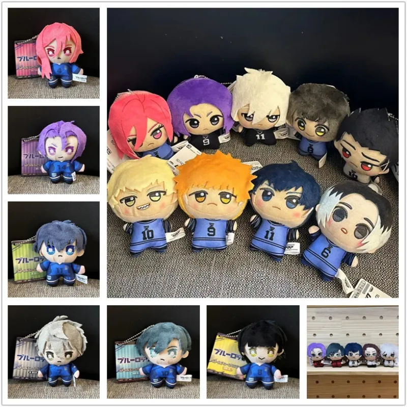 New 10cm Cartoon Anime Blue Lock Nunu Cute Plush Doll Small Pendant Birthday Gift Christmas Gift