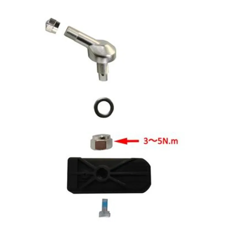 Front & Rear Tire Pressure Sensor, Valve Stem and Receiver Accessories Compatible with Zontes ZT703F Rally Motorcycle