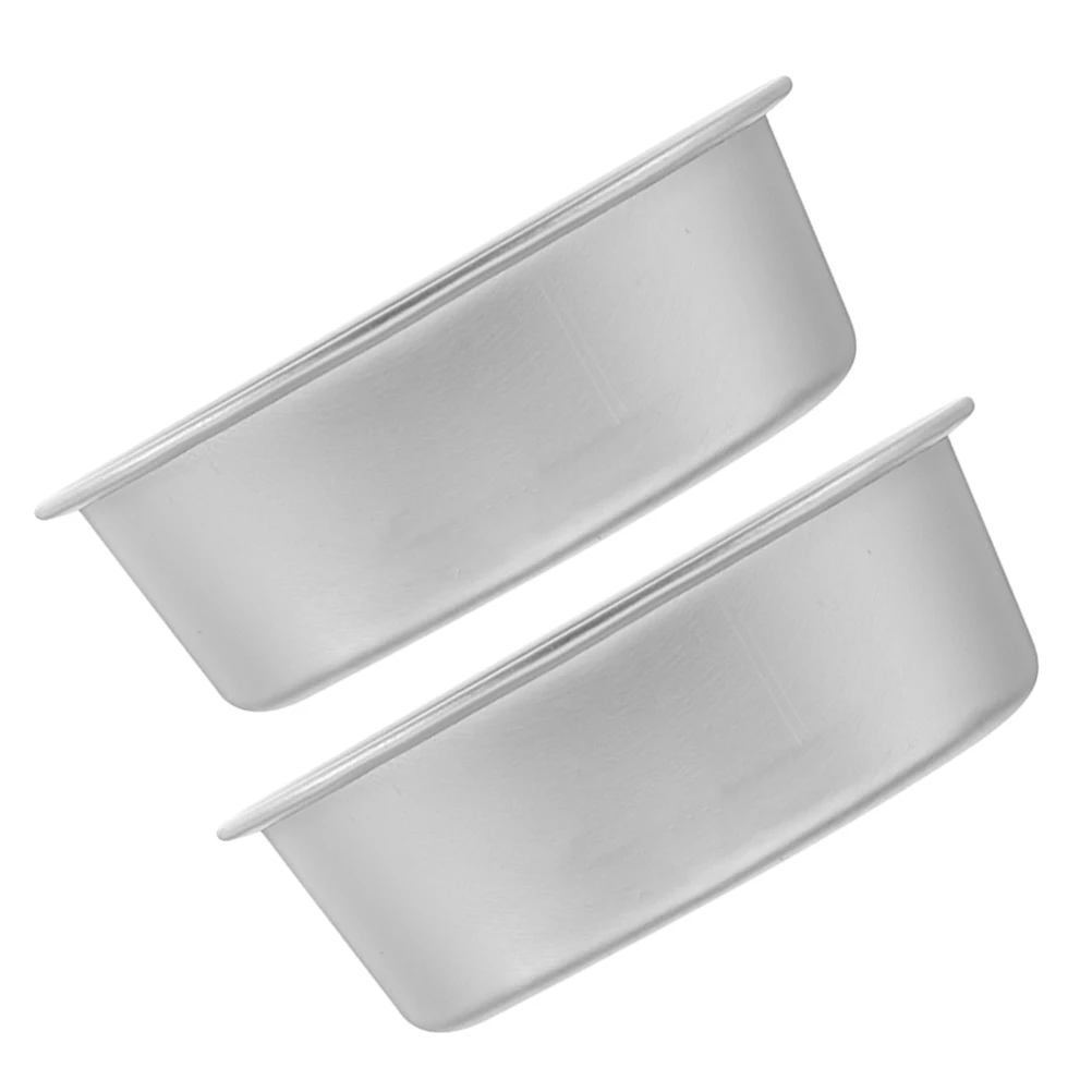 

2Pcs Oval Cakes Pans Nonstick Aluminum Alloy Baking Molds Easy Release for Cheesecakes Muffins Meatloaf Oven Safe Bakeware Set
