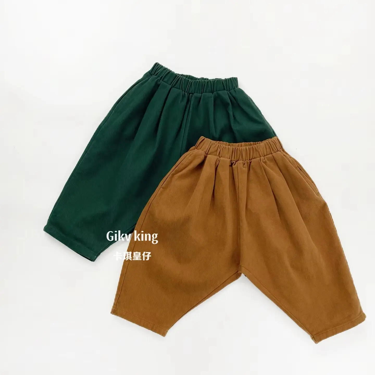 2026 Spring New Children Loose Trousers Fashion Kids Boys Casual Pants Girls Solid Loose Harem Pants Toddler Clothes