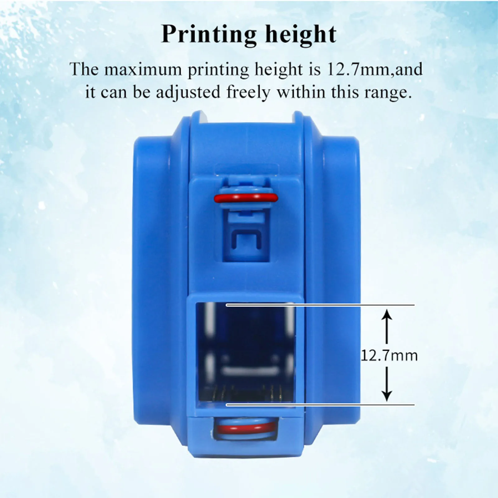 ZM-M11 12.7mm Mini Handheld Inkjet Printer Portable Code Printer for Production Expiry Packaging Bag Labels Small Coding Machine
